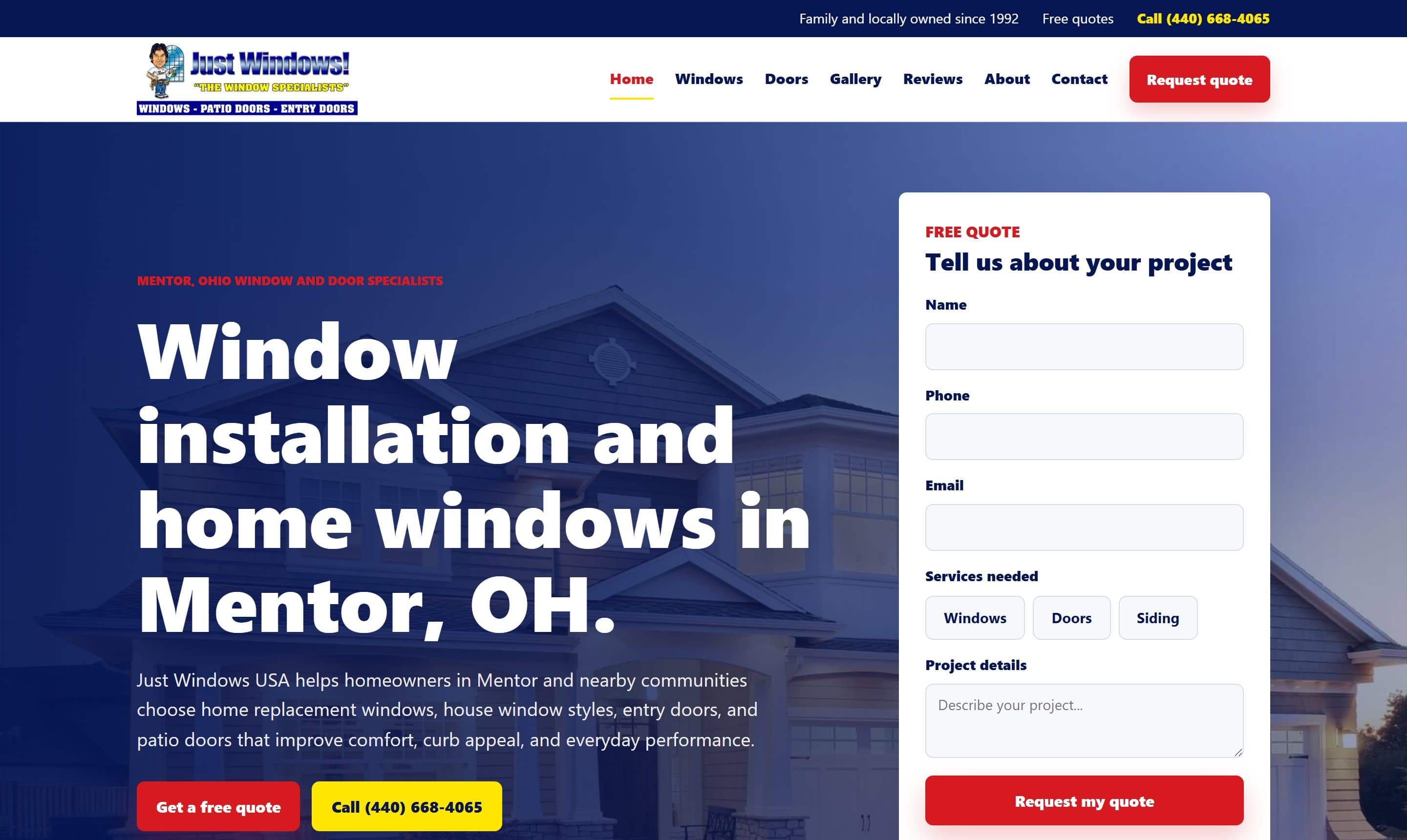 Just Windows USA — Home